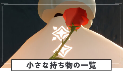 【Sky】小さい持ち物アイテムの種類と効果一覧【星を紡ぐ子どもたち】