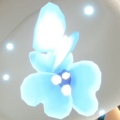 蝶花の髪飾り