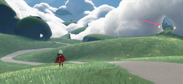 草原の鳥の巣で3つの光を捕まえる