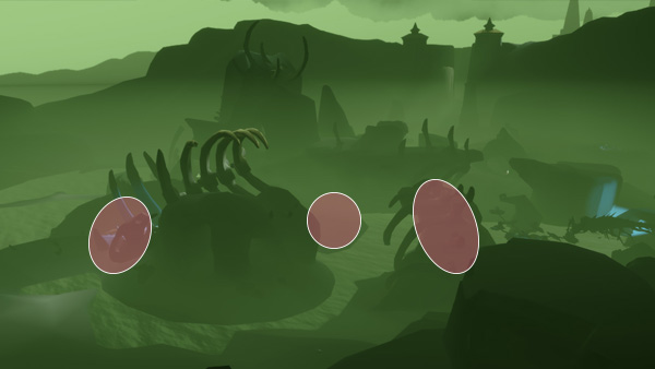 捨てられた地の墓所で３つの光を捕まえる