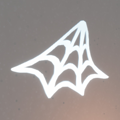 いたずら蜘蛛の巣飾り