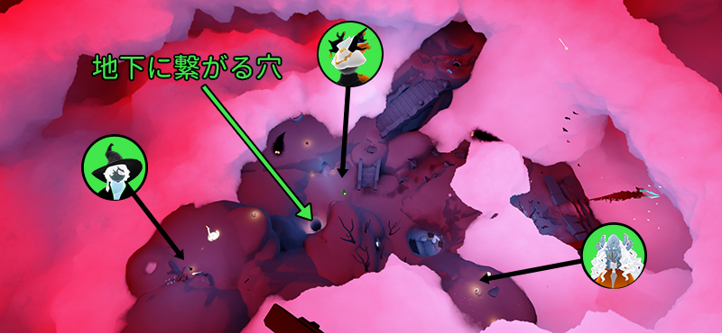 カチカチ蟹穴マップ