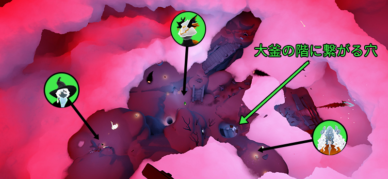 カチカチ蟹穴マップ