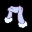 冬編む雪花マフラー