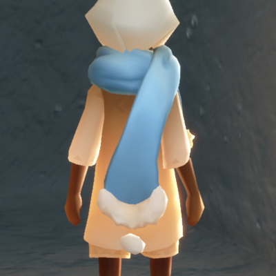 冬編む雪花マフラー