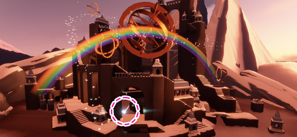 峡谷の城塞都市で３つの光を捕まえる