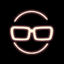 パープルの眼鏡