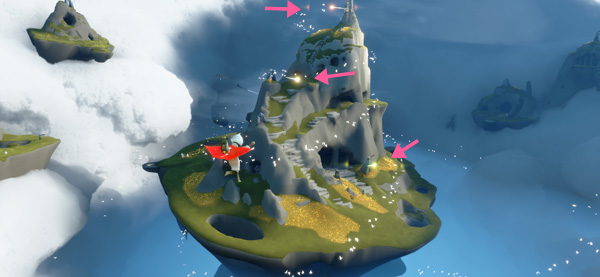 風の街道で3つの光を捕まえる