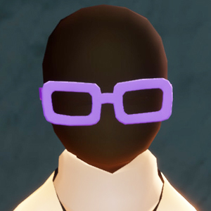 パープルの眼鏡