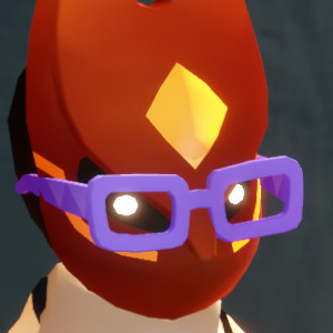 パープルの眼鏡